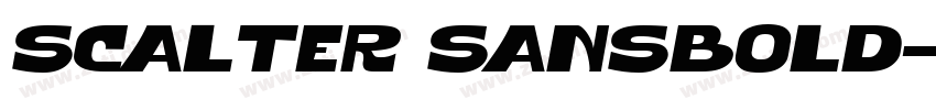 Scalter SansBold字体转换 Scalter SansBold字体转换